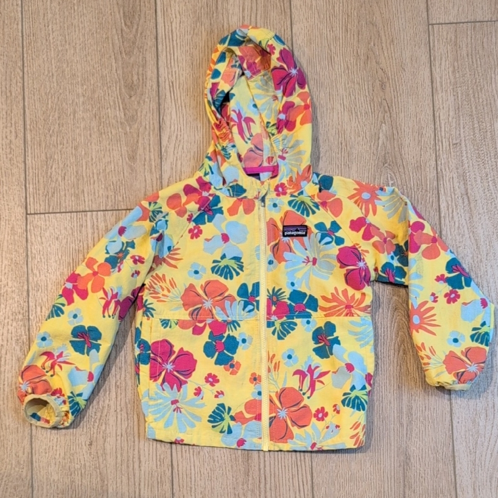 Patagonia Toddler Hooded Wind Breaker, 3T